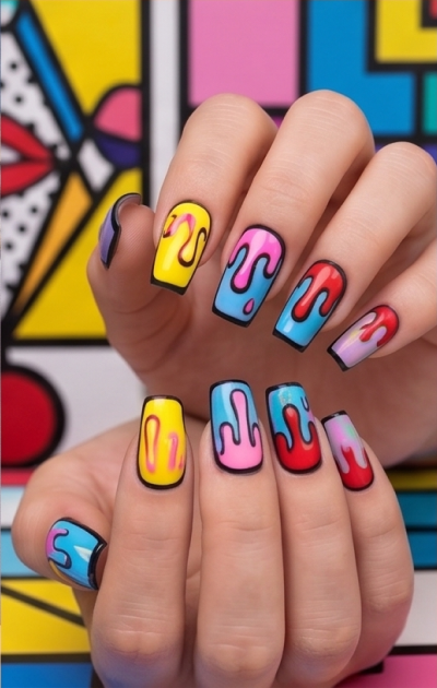 Gel nail design